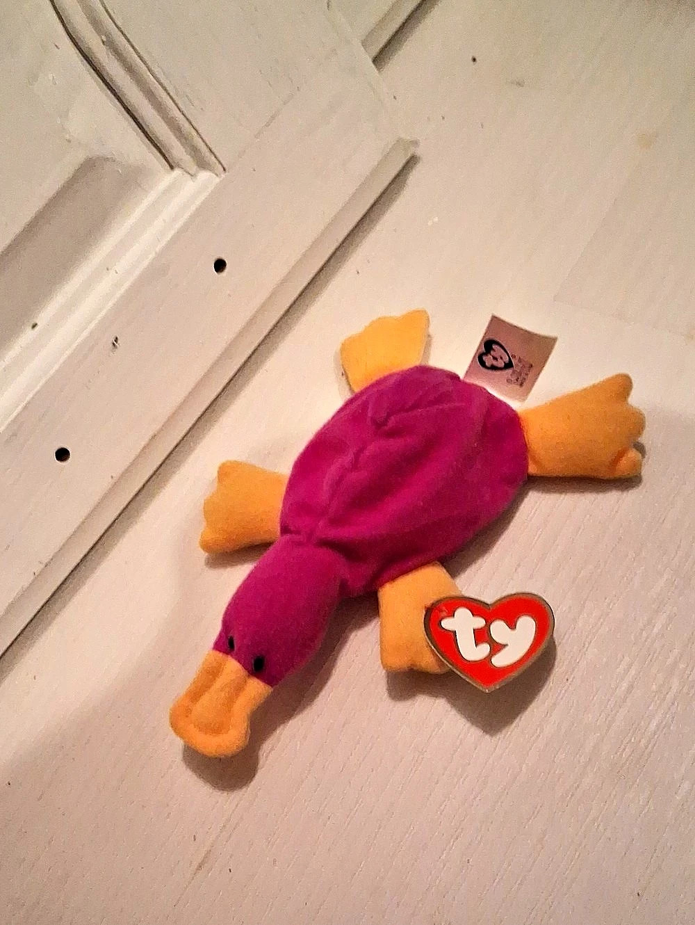 Ty Webster Pink Duck Plush NWT